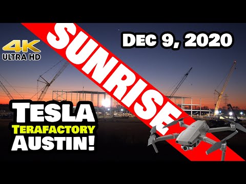 Tesla Giga Texas Sunrise 12/9/2020