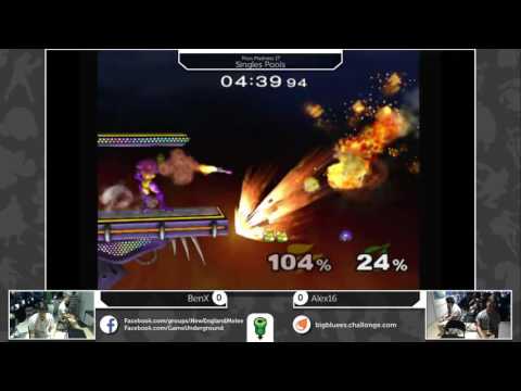 Mass Madness 17 SSBM - Alex16 (Fox) vs. BenX (Samus) - Melee Pools