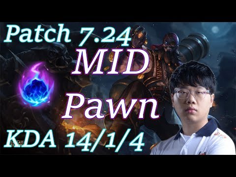 KT Pawn Ryze Vs Azir Patch 7.24 KDA  14/1/4