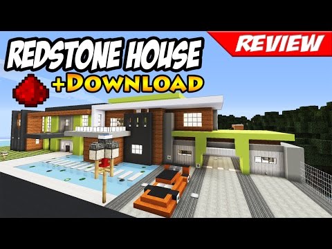 Minecraft: Best Modern Redstone House + DOWNLOAD / Smart House /