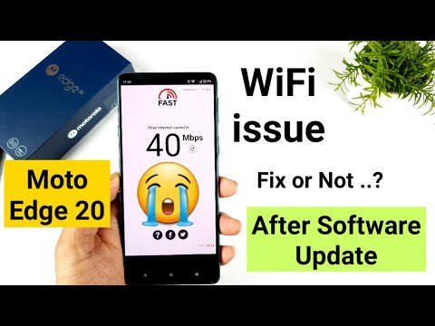Moto Edge 20 WiFi issue fix or not after software update