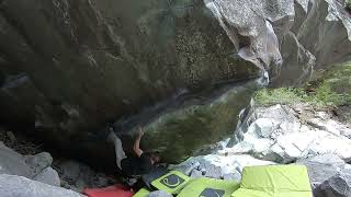 Video thumbnail of Super Nova, 7c. Magic Wood