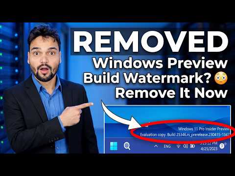 Windows Preview Build Watermark? 😳 Remove It Now