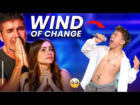 The judges cried after listening to Andrian's incredible voice singing the Scorpions song