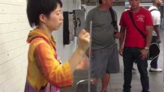 Theremin Player on the Subway