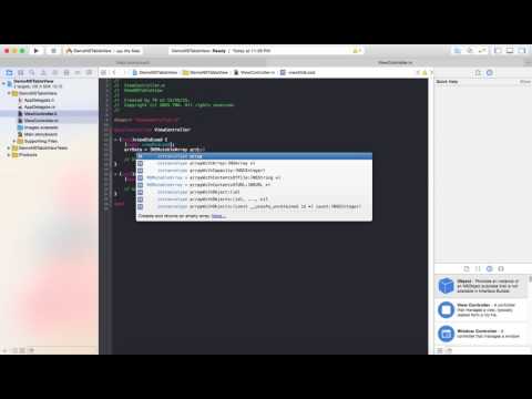 Xcode How to create NSTableView in your project Mac application