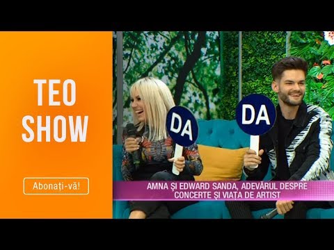 Teo Show (27.05.2019) - Amna si Edward Sanda vorbesc despre despartire si iubire!