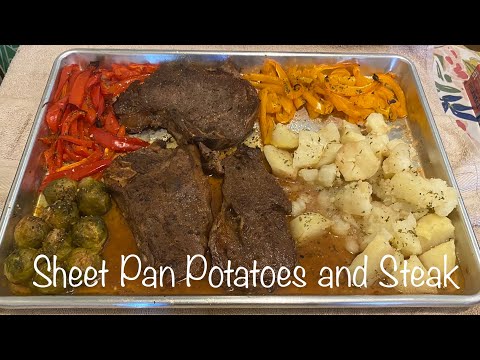 Sheet Pan Steak | Perfect Steak & Potatoes With Delicious Veggies