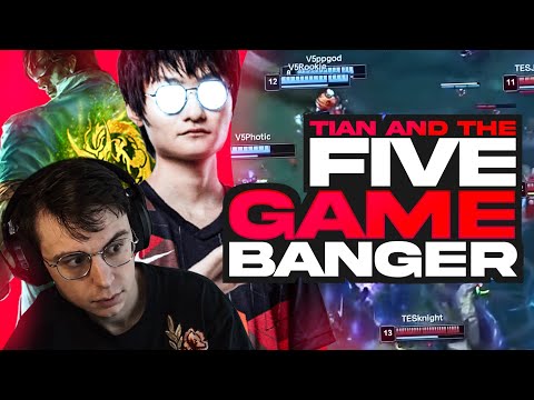 V5 VS TES LPL PLAYOFFS - 5 GAME BANGER - FEAT. IWDOMINATE - CAEDREL