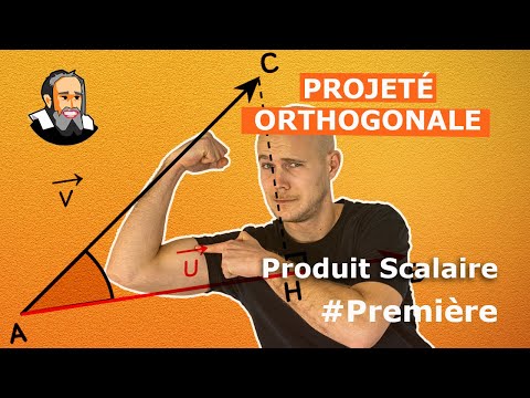 Exercice corrigé :PROJECTION ORTHOGONALE avec les produits scalaires - Première