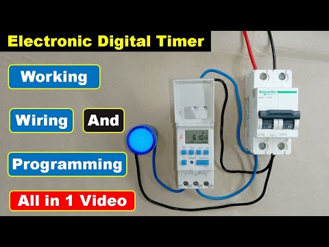 Everything about Digital timer Setting Working And wiring || timer switch || Electrical Technician