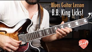 5 Essential B.B. King Blues Licks | Lead Guitar Tutorial