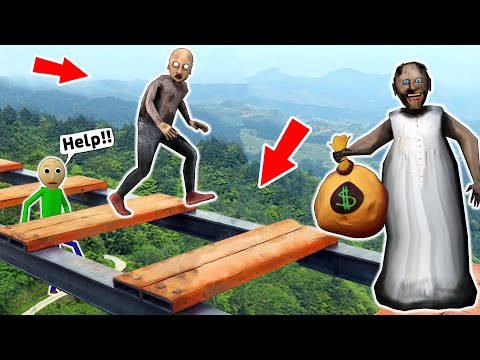 Granny vs The World's Most Dangerous Obstacle Course vs Grandpa - funny horror animation (p.326)