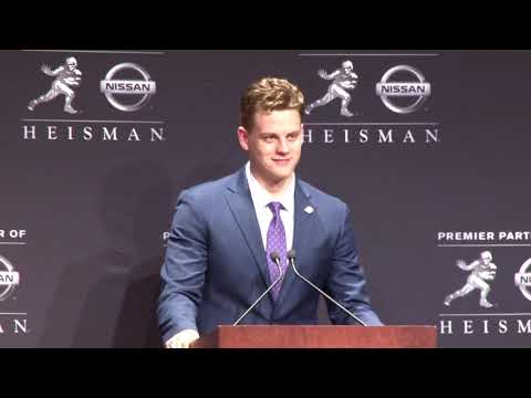 Video: Heisman Winner Joe Burrow On His Award Winning Night