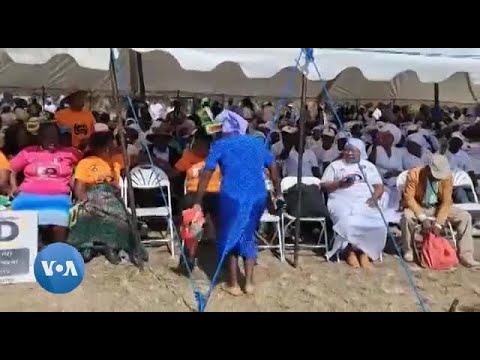 Woman Dancing at Mnangagwa Election Campaign Rally