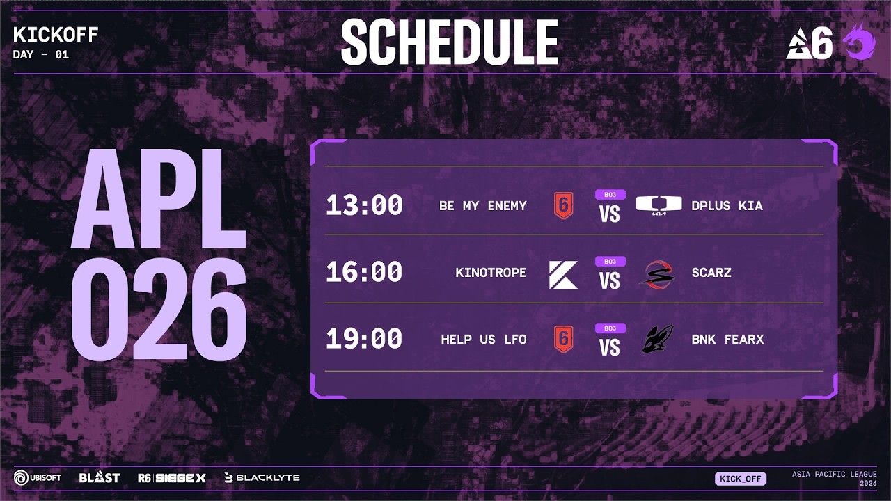 日本戦見る！BLAST R6 Kickoff 2026 APL NORTH Day2【ウォチパ】【シージ】