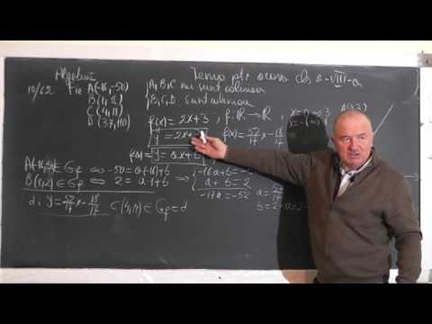 1334 Functia de gradul 1 Graficul Ecuatia dreptei Coliniaritatea necoliniaritatea a 3 puncte Clasa 8