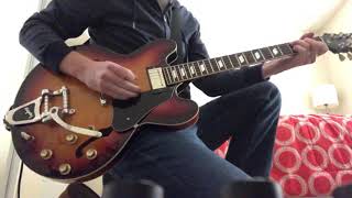 Video thumbnail for 1995 Epiphone Riviera & Fender Mustang GT100 by stilwel