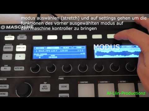 ni maschine 2 2.3 timestretch tutorial deutsch / german tempo verändern in der maschine