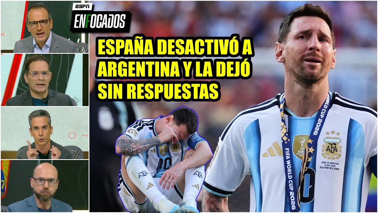ARGENTINA PERDIÓ porque fue MUY INFERIOR a ESPAÑA. La REDJO a su mínima expresión | Enfocados