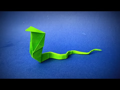 How to make a streamer | Origami Snake | Origami cobra