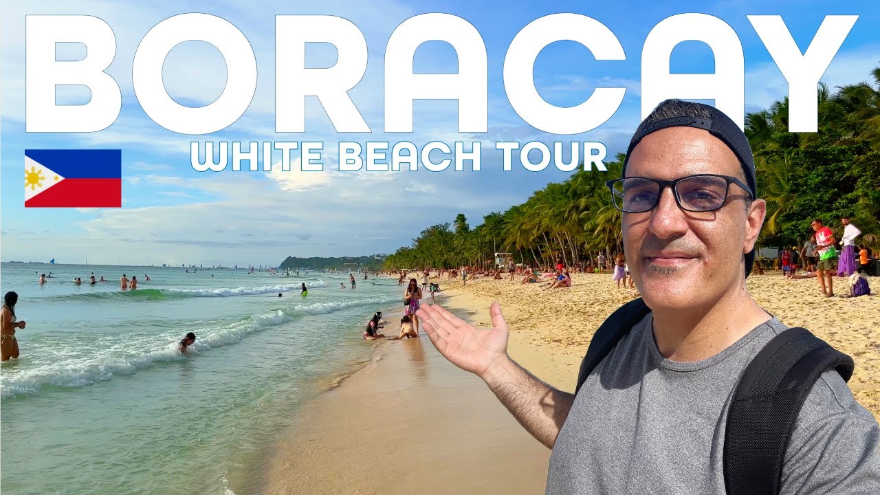 Join a traveler on a journey through White Beach.