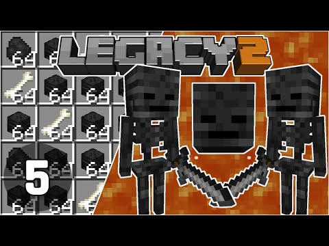 Wither Skull Farm without Roses - Legacy SMP 2: #5 | Minecraft 1.16 Survival Multiplayer
