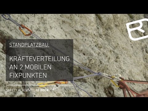 Anleitung Standplatzbau: Kräfteverteilung mit 2 mobilen Fixpunkten – Tutorial (17/43) | LAB ROCK