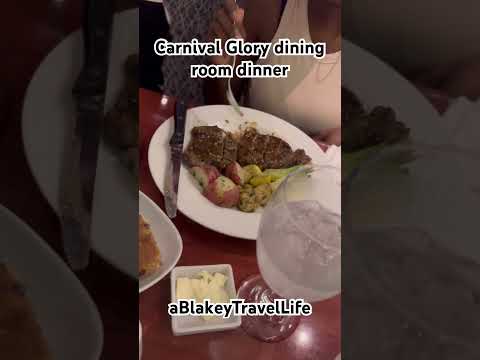 Thumbnail for Carnival Glory Ship dinner October 2025 sailing #familyvlog #cruisetour