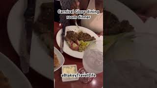 Carnival Glory Ship dinner October 2025 sailing #familyvlog #cruisetour