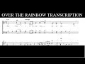 Gene Puerling - Somewhere Over The Rainbow (Transcription)