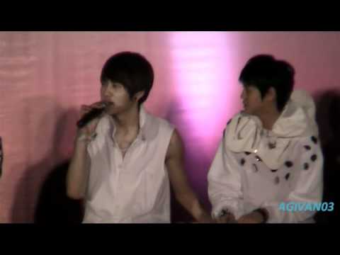 [FANCAM] 101112 BEAST interview for Mnet Ultimate live in Thailand @PARAGON (JUNSEOB focus)