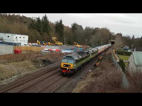 47501 (D1944) 'Craftsman' & 47805 (D1935)  1Z54 11:26 Crewe - Kingussie 23-03-2018