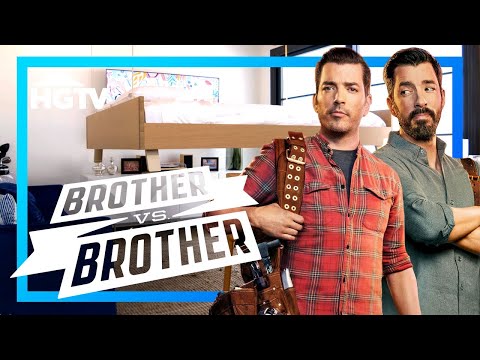 Johnathan's Floating Bed vs Drew's Folding Bed | Brother vs Brother | HGTV