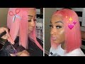 VERY Detailed Pink BOB CUT!✂️ (MUST-SEE!)