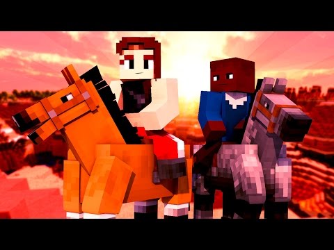 "Insane Minecart Race" - Nhex vs Aiko, Minecraft Parody
