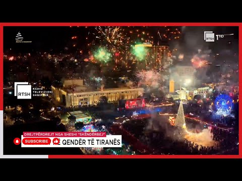Hyn Viti i Ri 2026, Shqipëria e pret me spektakël fishekzjarrësh