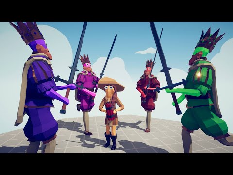 COLOR PACK ARENA - THE KING VS EVERY UNIT | Totally Accurate Battle Simulator TABS