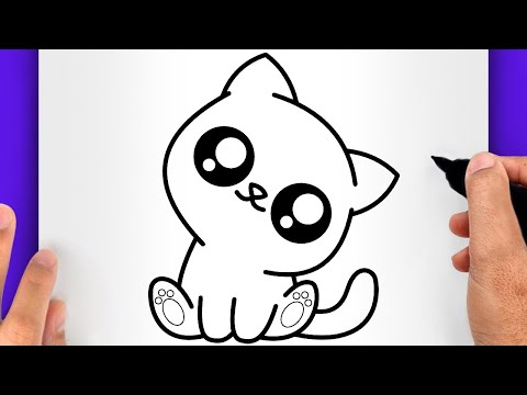 COMMENT DESSINER UN CHAT KAWAII FACILEMENT POUR DÉBUTANT