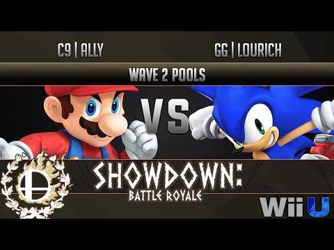 Showdown Battle Royale WAVE 2 POOLS - C9 | Ally (Mario) vs GG | LouRich (Sonic)
