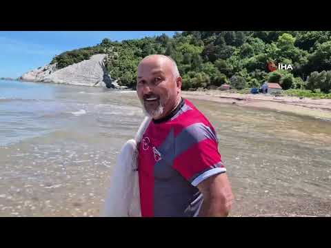 🏖️ Türkiye'de ender görülen manzaralardan biri Bartın'da...