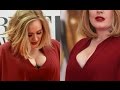Adele Cleavage Hot Cleavage Popping Out At BRIT Awards 2016 Red Carpet