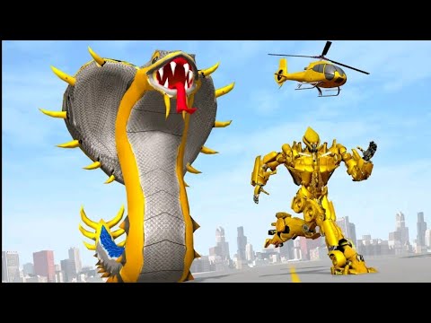 Wild Cobra Robot Transform And Dragon 🐉 With Snake Games - Android Gameplay | Cartoon Gameplay