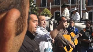 Rocio 2013. La Hermandad del Rocio de Huelva en el Monumento de la Plaza del Punto