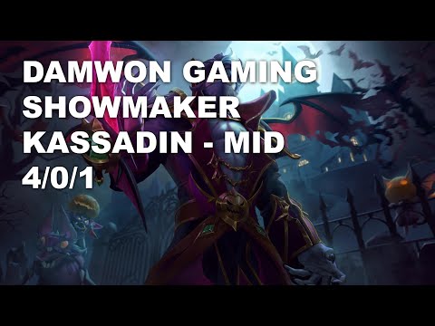 DAMWON Gaming ShowMaker Mid Kassadin vs LeBlanc - KR Challenger Patch 10.8