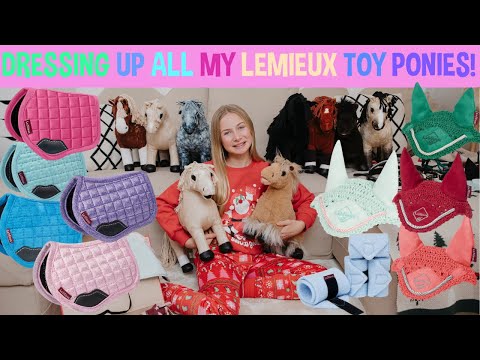 DRESSING UP ALL MY MINI LEMIEUX TOY PONIES! VLOGMAS