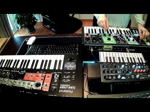 SishiVa Darkpsy jam//SH-201//Grandmother//Microfreak//