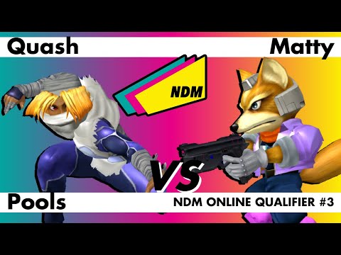 NDM Online Qualifier #3 - Qaush (Sheik) vs. Matty (Fox) Pools