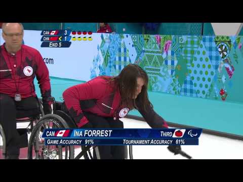 Canada v China | Semi-finals | Wheelchair curling| Sochi 2014 Paralympic Winter Games