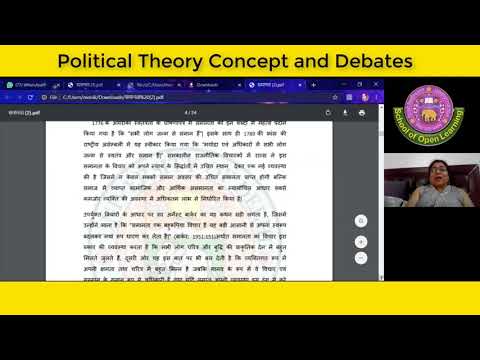 POLITICAL THEORY: CONCEPT AND DEBATES By - MONIKA
